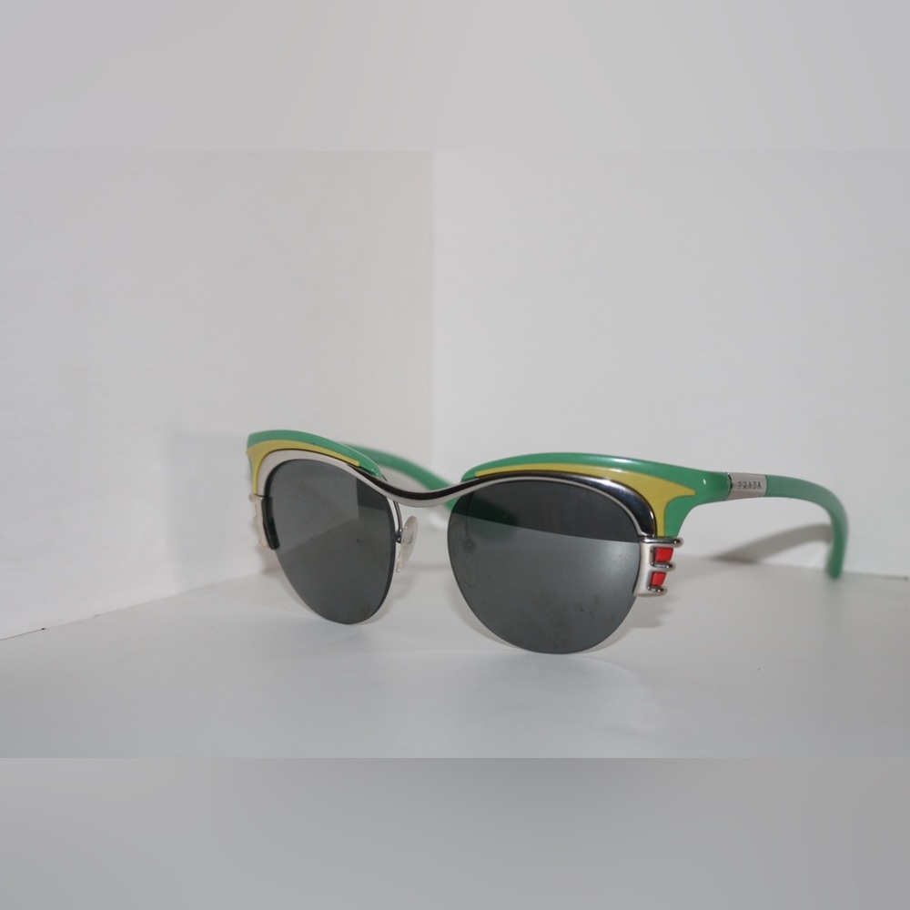Prada green multi color glasses